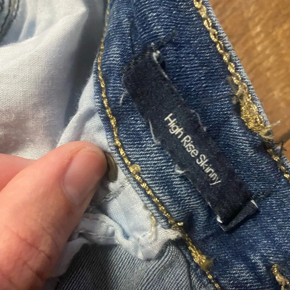 *SOLD* Calvin Klein Repreve High Rise/Waisted Skinny Ankle Denim Jeans Size 12 - Picture 4 of 7